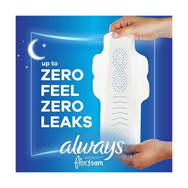 Always Infinity Feminine Pads für Damen, Größe 4 über Nacht, mit Flügeln – Bild 4