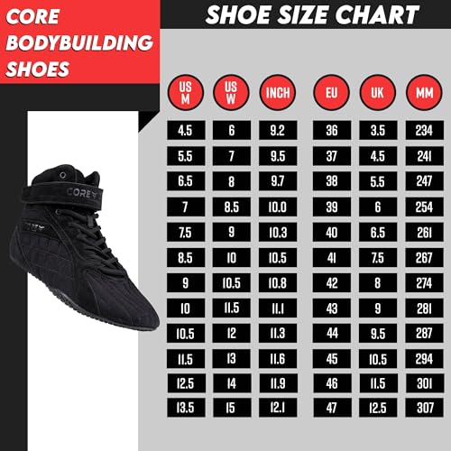 Core Bodybuilding Shoes Beast Us 7 Black thumb #1