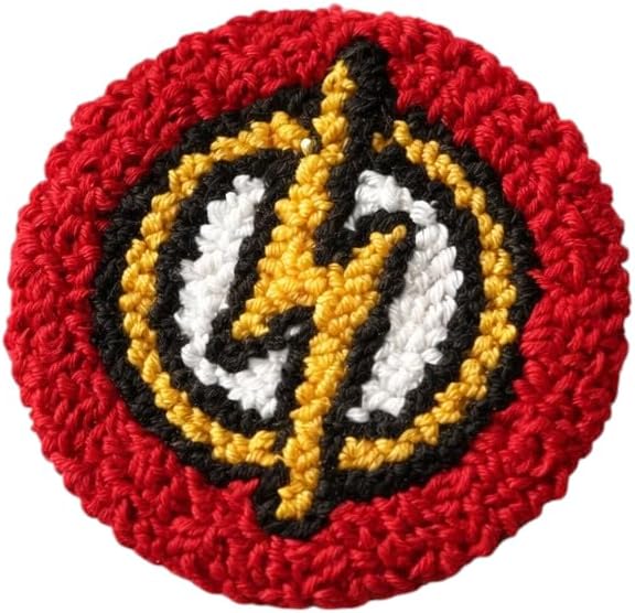 Ready to Sheep Handmade Punch Needle Car Coaster Superheroes (F)