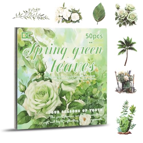 Spring Scrapbook Stickers, Pre-Cut Flower Journal Sticker for Bullet Journal,