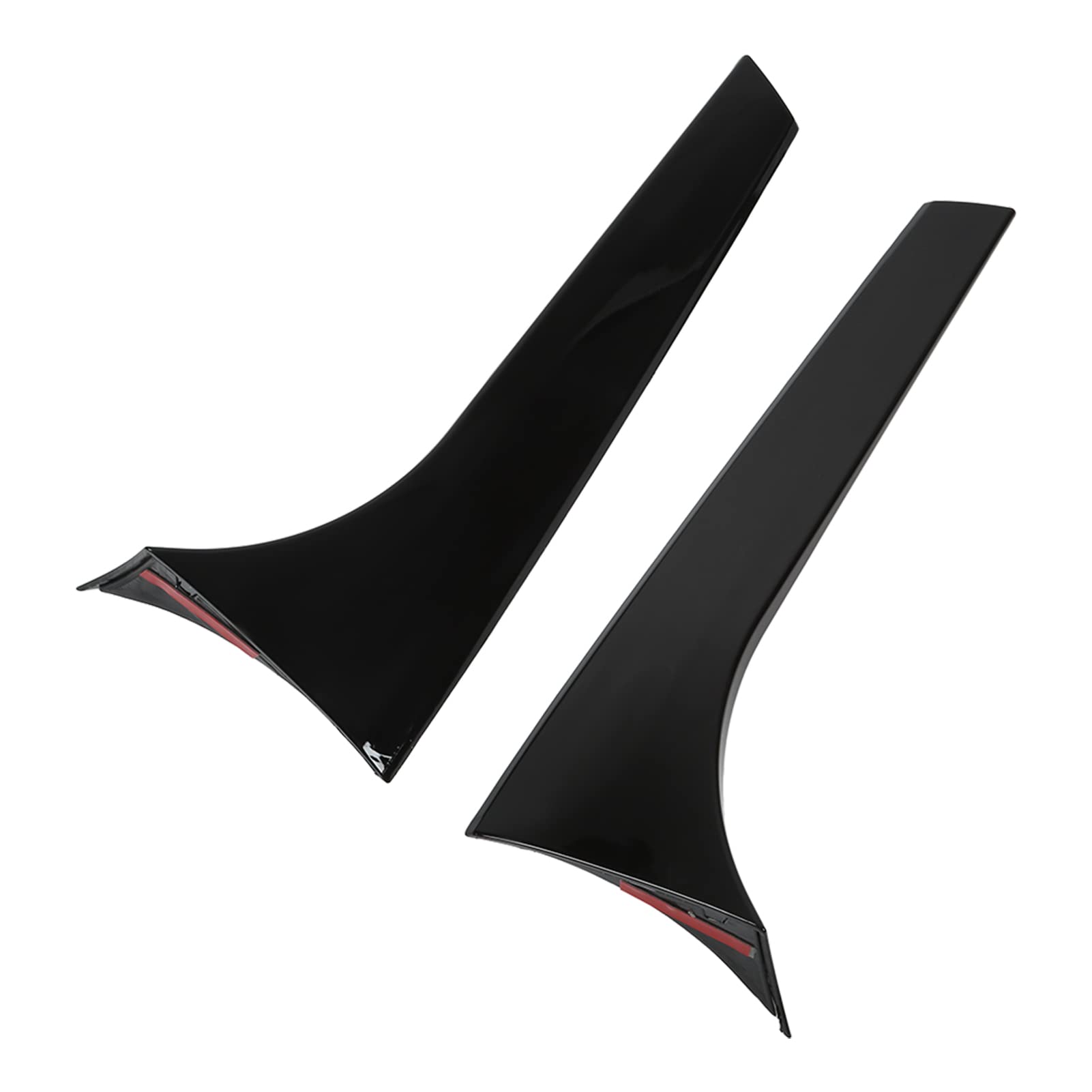 Qiilu Spoiler Laterale Lunotto Posteriore 1 Paio di Sostituzione Spoiler Laterale Lunotto Posteriore Sinistro Destro Nero Lucido per Mercedes Benz Classe B W246 B180 B200 2012‑2018