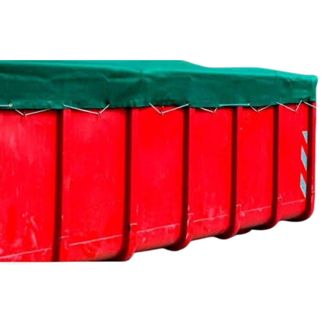 Containerplane Abdeckplane Gewebeplane feinmaschig Luftdurchlässig 2,50 x 3,50 m grün zur Abdeckung von Container mit Gummiseil