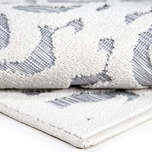 My Texas House By Orian Lady Bird Area Rug, 1'11" X 7'6", Natural Blue #TOP5