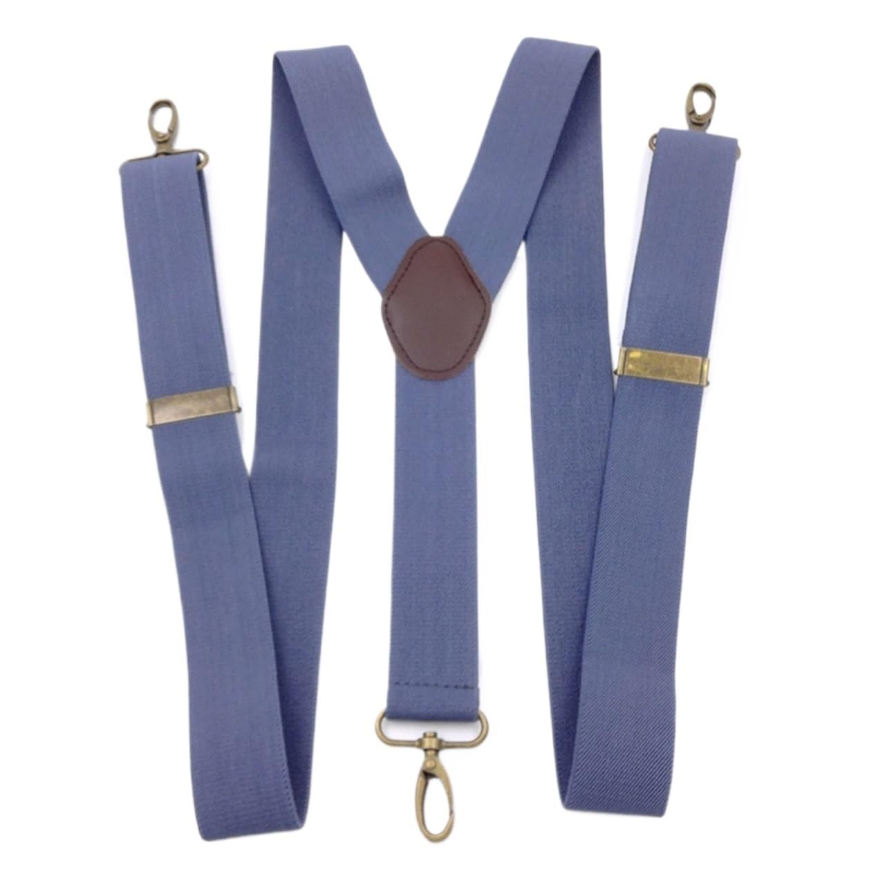 Tirantes elásticos de triple gancho estilo retro con hebilla vintage reforzada
