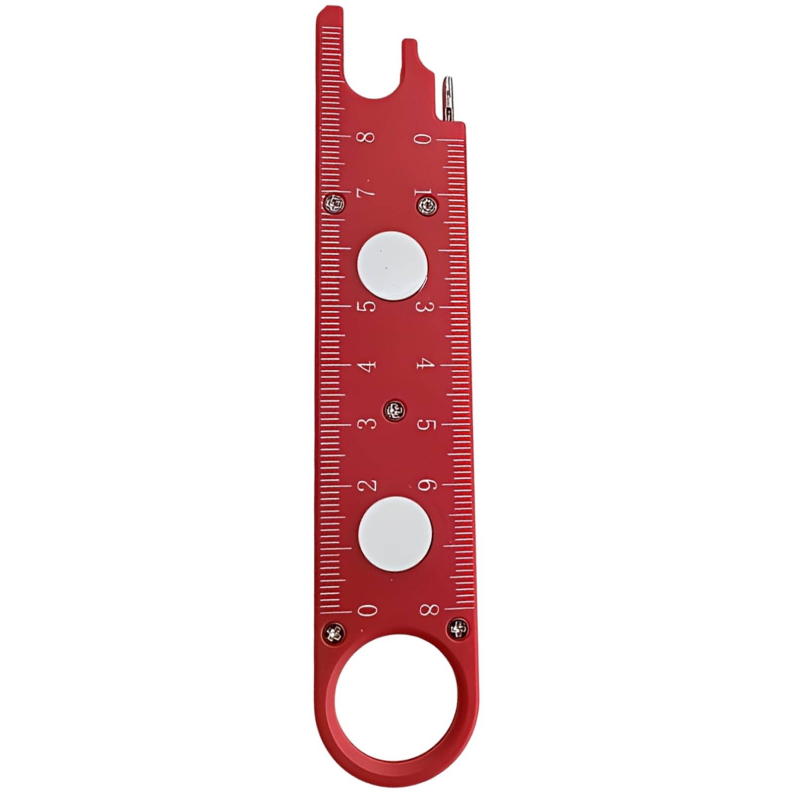 Red Sewing Machine Needle Threader, 4 in 1 Automatic Threading Tool, Low-Light Threading Assistance, Industrial Machine Maintenance, Embroidery Precision Work