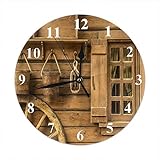 horloge murale ancienne en bois prix Matériau : panneau en PVC, sans cadre ni couvercle en verre.
