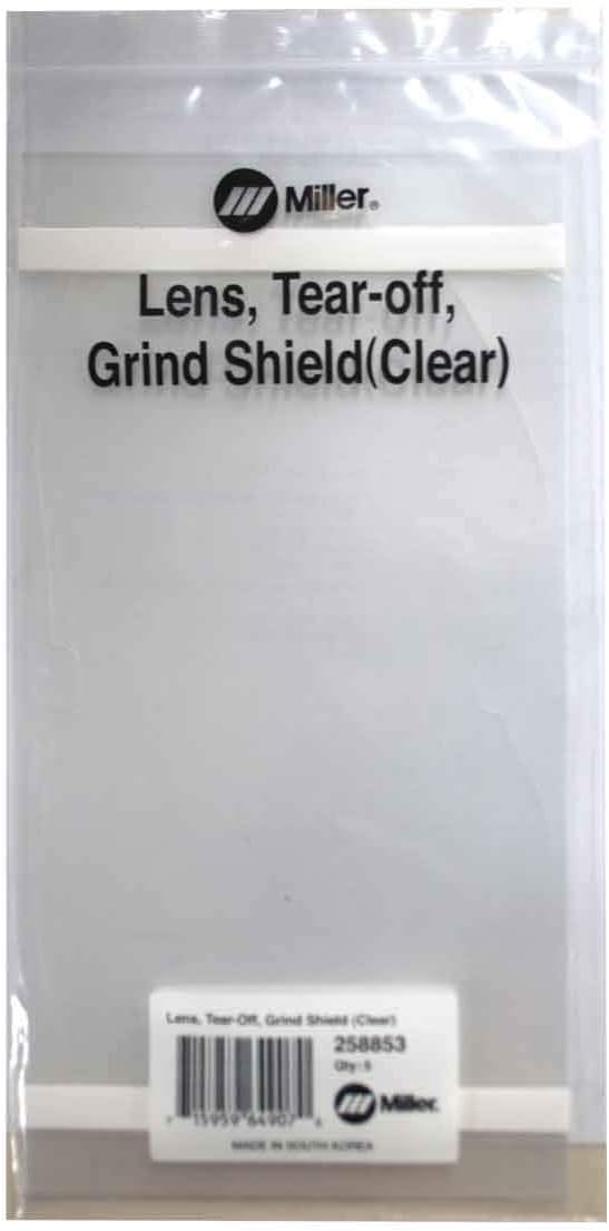 MI258853 Lens Tear-Off, Grind Shield T94i, 5 Pack