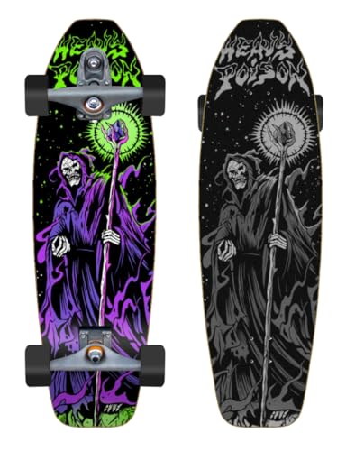 Heavy Poison Surfskate Complete With Surf Skate Trucks T12 - Legion Jefferson 31,5 Flame Heavy Poison Surfskate Complete With Surf Skate Trucks T12 - Legion Jefferson 31,5 Flame