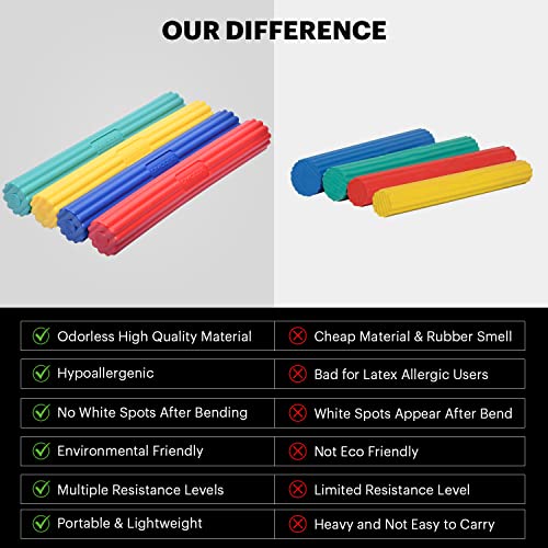 Dmoose Fitness Flex Bar (3 In 1-Red, Green & Blue) #TOP4