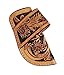 CHALLENGER Western Floral Tooled Inlay Genuine Leather 4-3/4