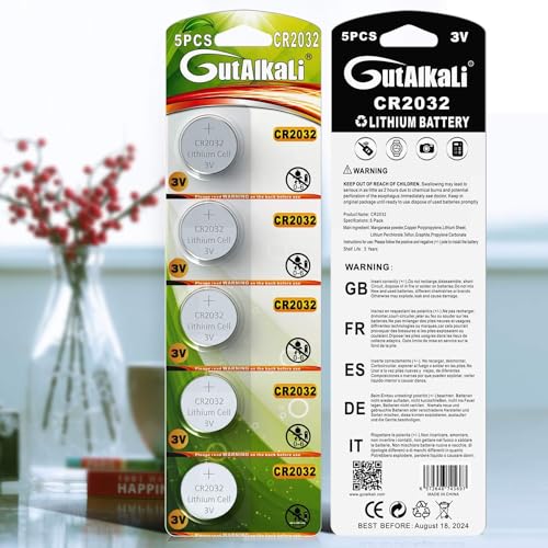 GutAlkaLi 30 Stück CR2032 Knopfzellen CR 2032 3V Lithium Knopfzelle Elektro CR 2032 Lithium – Ansicht 4