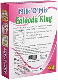 MILK'O'MIX Falooda King Rose Flavored Milk Powder – 150 GM Pack of 1