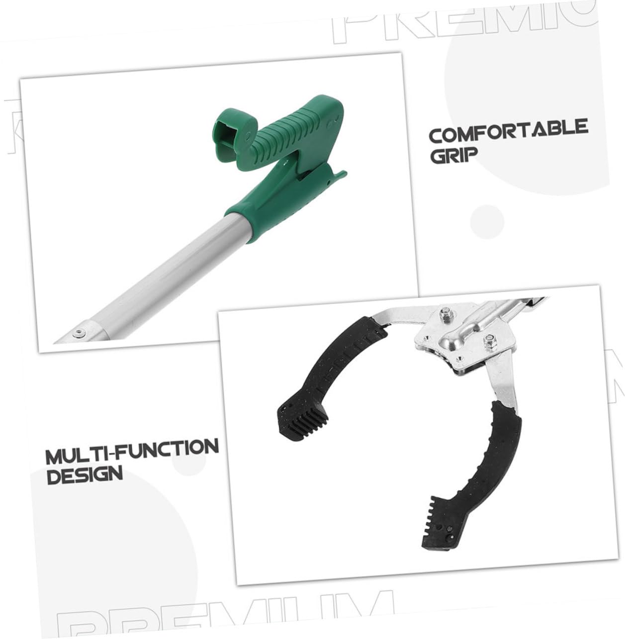 minkissy Pinza Raccoglirifiuti 2 Pezzi 40 Cm Plastica Resistente Ganascia Ergonomica Strumento di Presa per Pulizia Casa e Ufficio Aiuto per Anziani e Mobilità