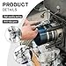 Wogomz Car Engine Piston Ring Installer Removal Kit, Piston Ring Compressor with Piston Installer Plier, 2-1/8