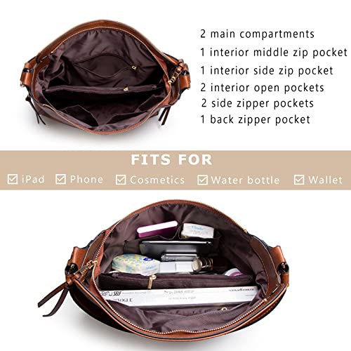 Bolsos hobo y bolsos tote para mujer, set de 2 piezas miniatura 6