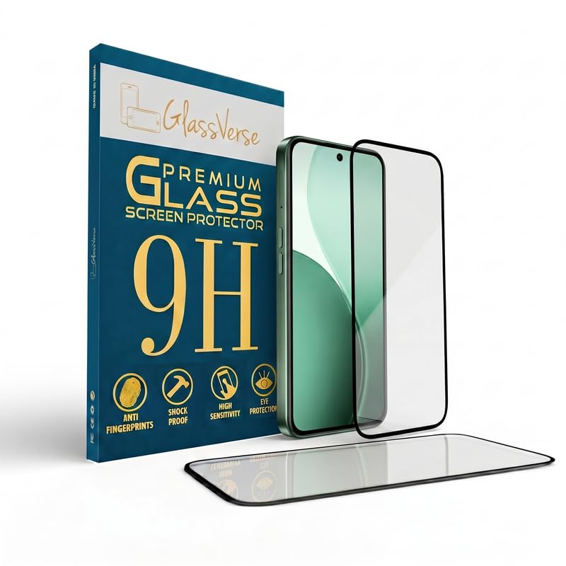 Image of GlassVerse Toughened Oleophobic Tempered Glass For Oppo F33 Pro 5G (PACK OF 1) with Free Installation Kit. Full screen Coverage - 6.57 inch