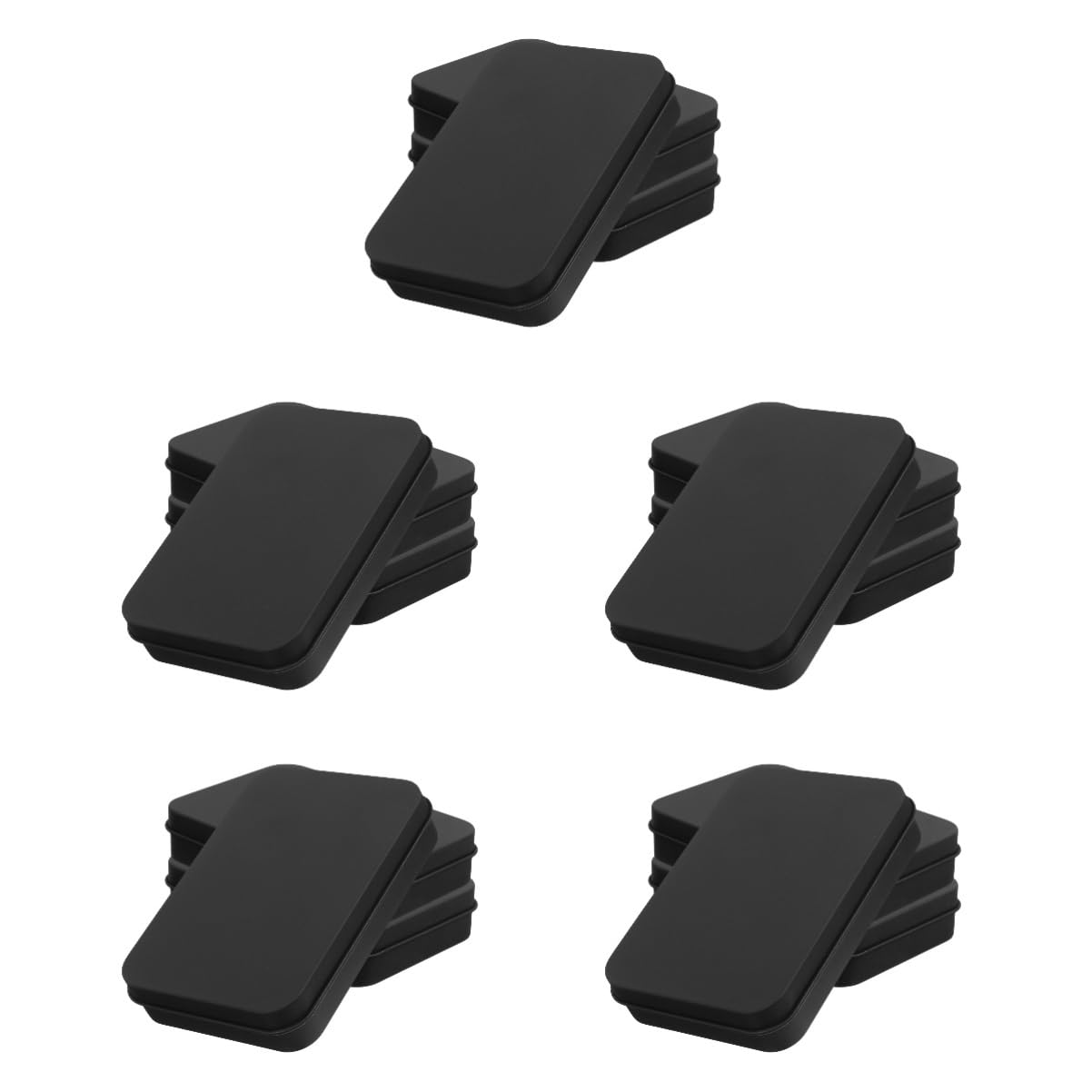 VILLCASE 5 Set Di Scatole Portaoggetti in Resiliente Per Carte Da Gioco Da Poker Con Coperchio Bloccabile 3 Pezzi * 5