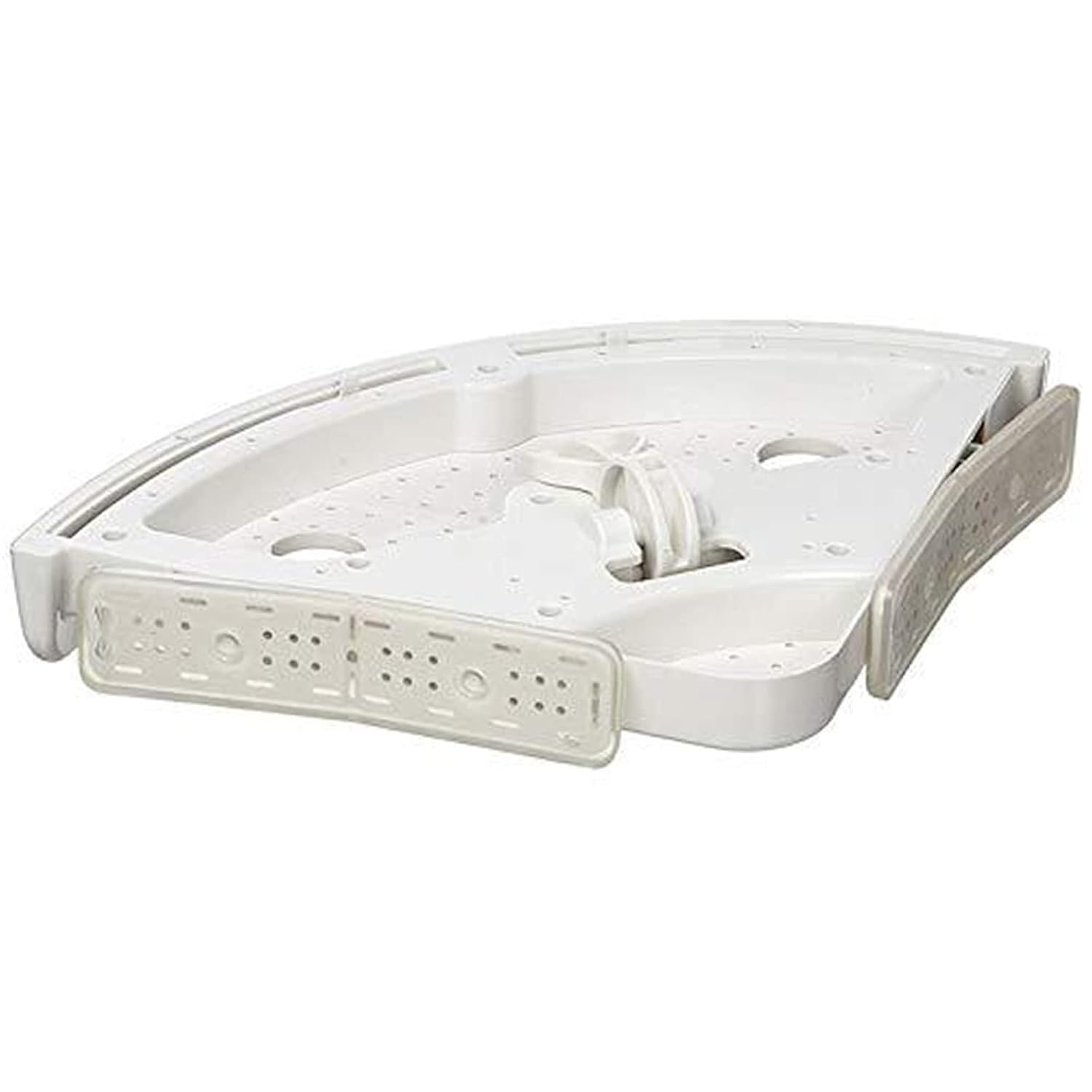ZHANGLEIYV Bathroom Corner Shelf Snap-Up Caddy Wall-Mounted Plastic Storage Shelf for Shampoo Soap Shower Items Easy Installation