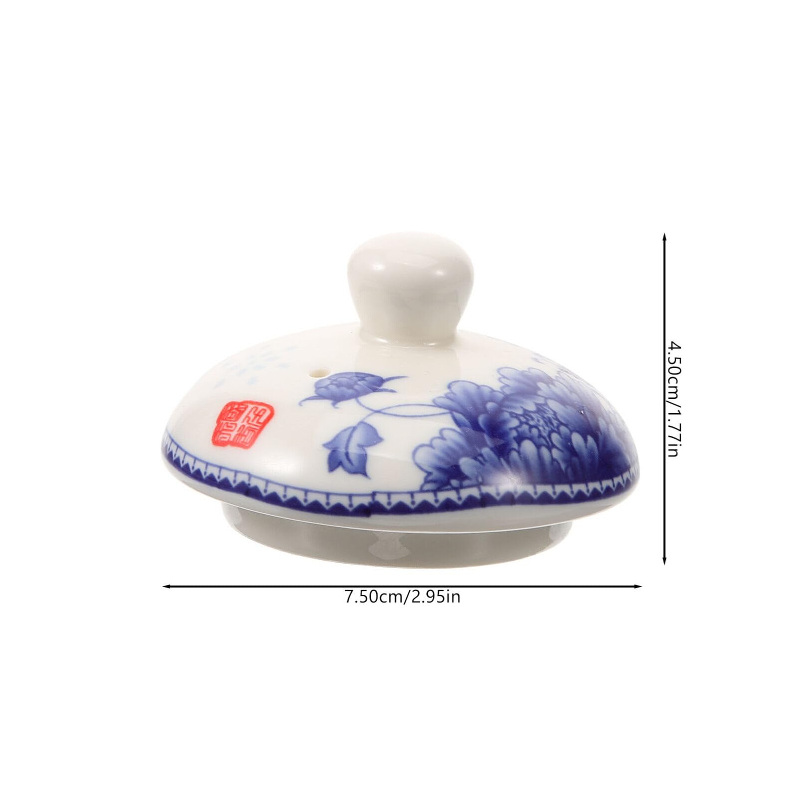 Couvercle De Remplacement Pour Tasse à Thé/théière En Céramique - Diamètre 5,6 Cm - Marron Foncé - Évite Les Fuites Et Garde La Chaleur