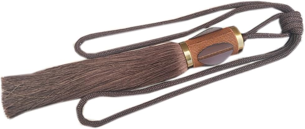 1 Pair Luxury Tassels Curtain Tiebacks Rope Living Room Curtain Buckle Tieback Simple Curtain Drape Tassel Holdbacks (Dark Coffee)