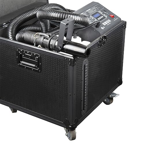 Máquina de nieve escénica de 1500 W, máquina silenciosa para nieve comercial, con tubo de extensión de 10 m / estuche de transporte / control remoto miniatura 4