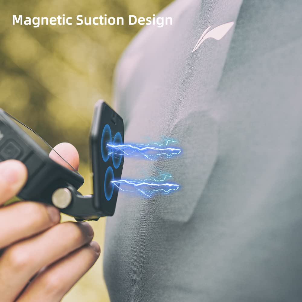 Magnetic Action Camera Mount for Go pro, Snap Mount Magnetic Fence Mount Compatible with Go pro Hero 12 11 10 9 8 7 6 5 Black, DJI Osmo Action, Crosstour/Campark/AkASO and More