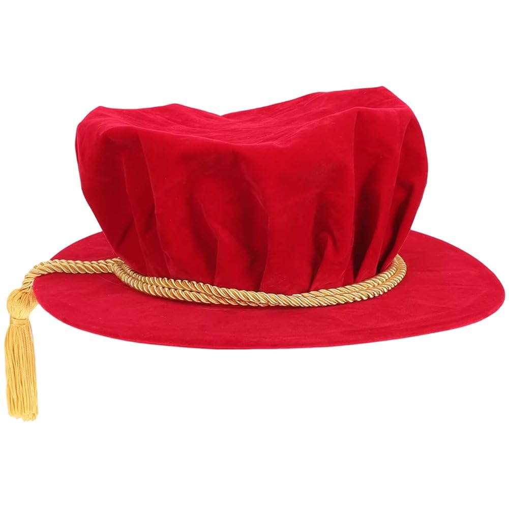Sombrero de graduación universitario con borla para títulos de maestría y doctorado Dianzan