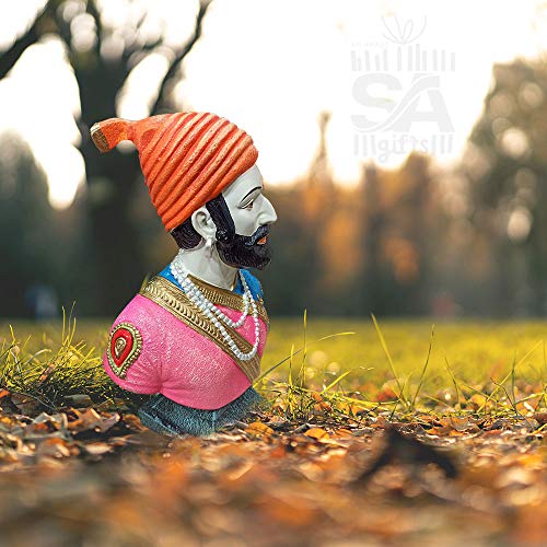 Image of S A Gifts Sai Amrut Chhatrapati Shivaji Maharaj The Legend of Maharashtra Statue Texture Color