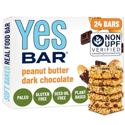 YES Nut Bars - Healthy Snack Bar (PB Dark Chocolate, Original 24 count)