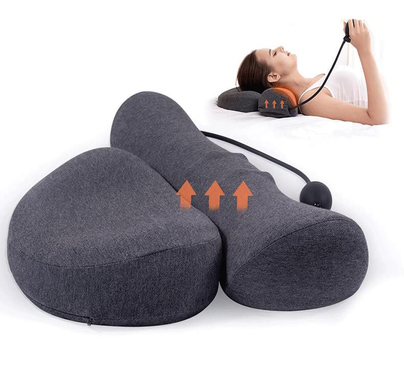 SKYISOKMemory Cotton Sleep Pillow Soft Pillow For Relieve Neck Back Pain Portable Multifunctional Neck Pillow Traction Pillow Rebound Memory Pillow