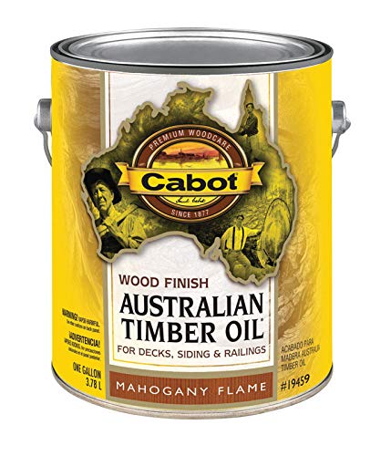 Cabot Transparent Mahogany Flame Oil-Based Natural Oil/Waterborne Hybrid Australian Timber Oil - Case of