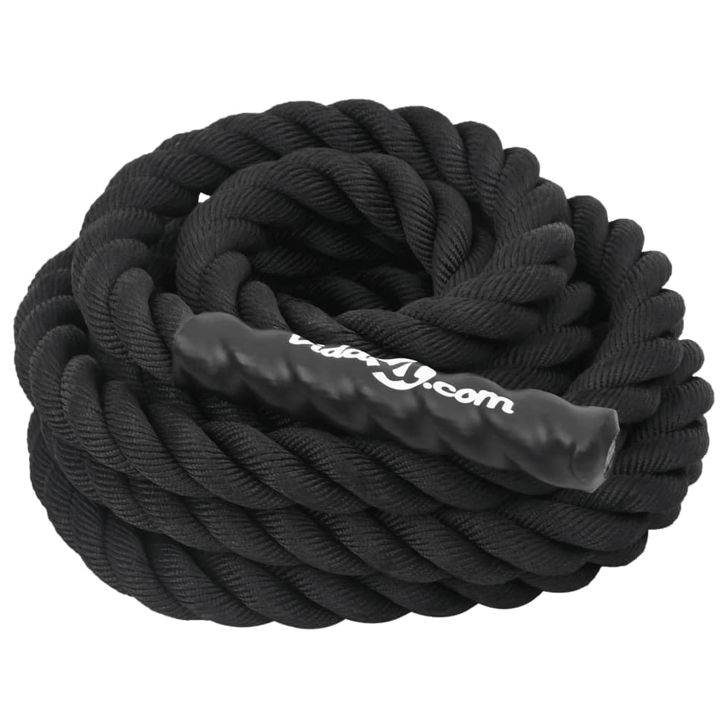 Rantry Battle Rope Polyester Schwarz 6 m 4,5 kg Cardio-Maschinen-Zubehör