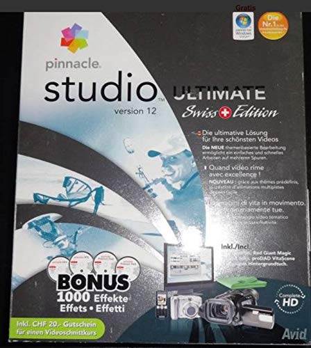 pinnacle Studio Ultimate, Version 12, Swiss Edition