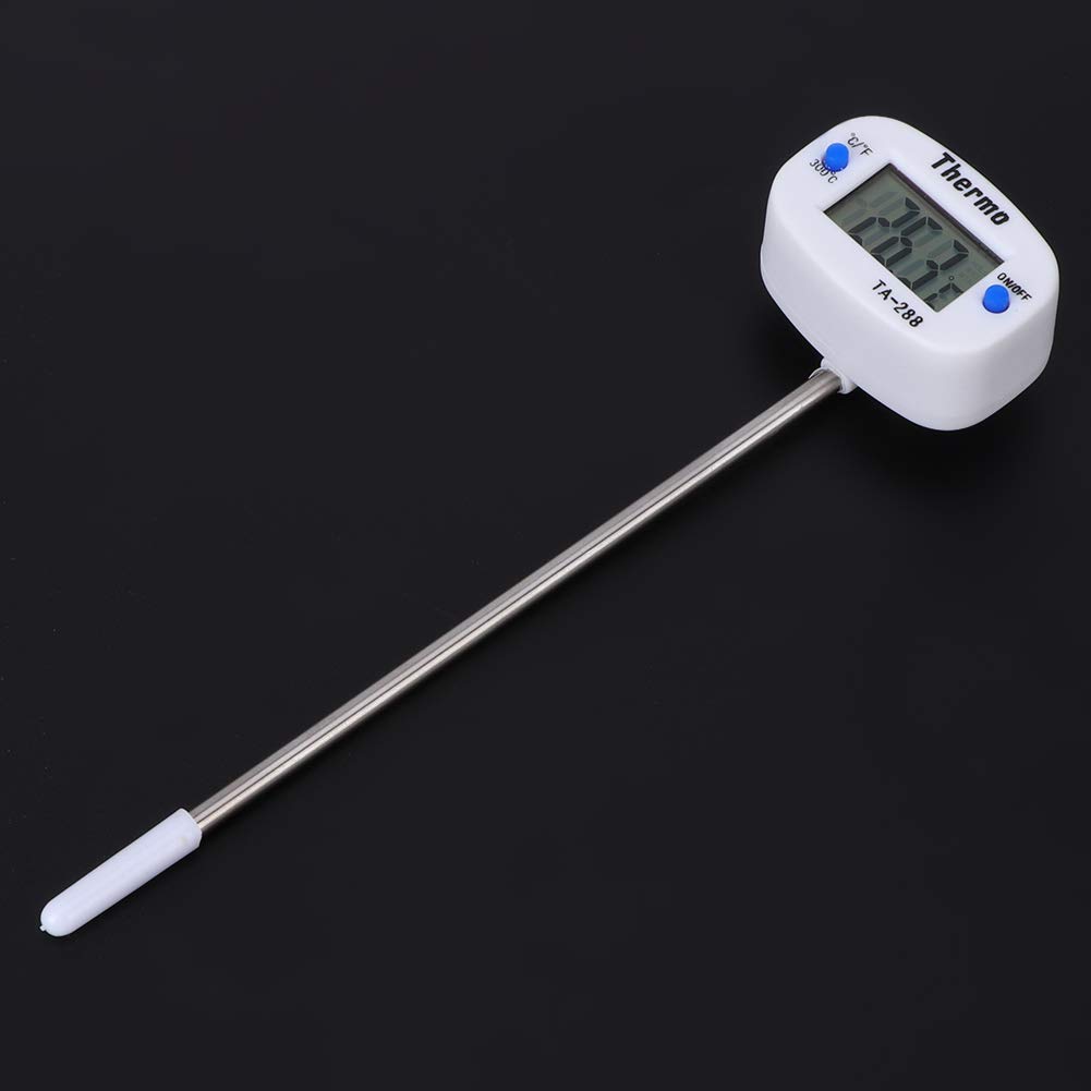 2 szt. Sonda Termometru Spożywczego Gotowanie w Kuchni Elektroniczne Urządzenie do Pomiaru Temperatury TA288 Obrotowa Głowica, Dokładna Temperatura, Mały Rozmiar z Wyświetlaczem