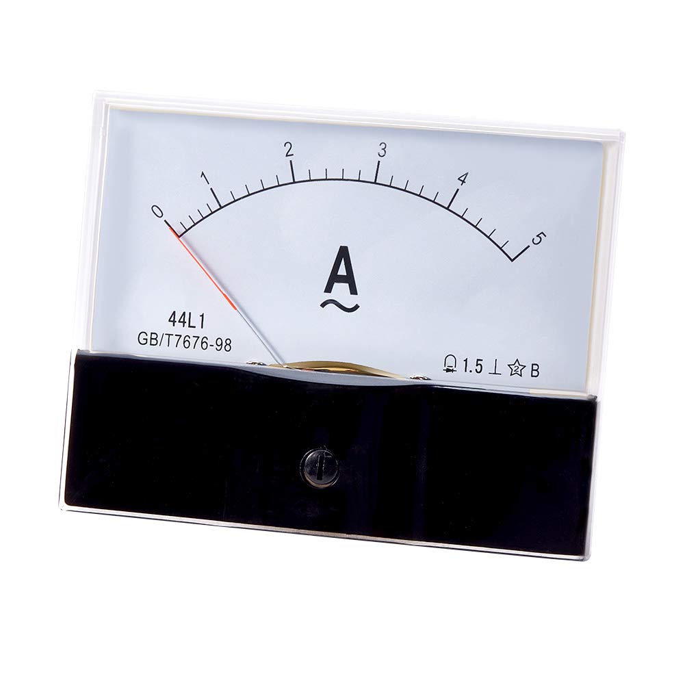 Fielect AC 0-5A Analog Current Panel 44L1 Amp Ammeter Gauge Meter 1.5 Accuracy for Auto Circuit Measurement Tester-image-46