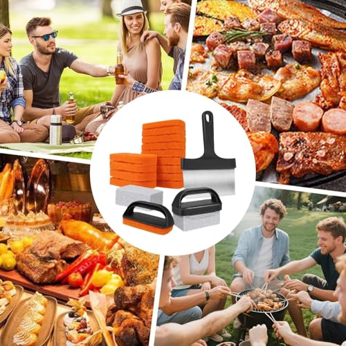 Kit de nettoyage pour plaques de barbecue multifonction indispensable en cuisine