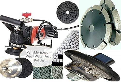 Pulidor húmedo de pared Chaser Tuck Point Blade 17 Diamante Pulido Pad 1/2 "Demi Bullnose perfil Router Bit granito mármol cuarzo encimera fregadero