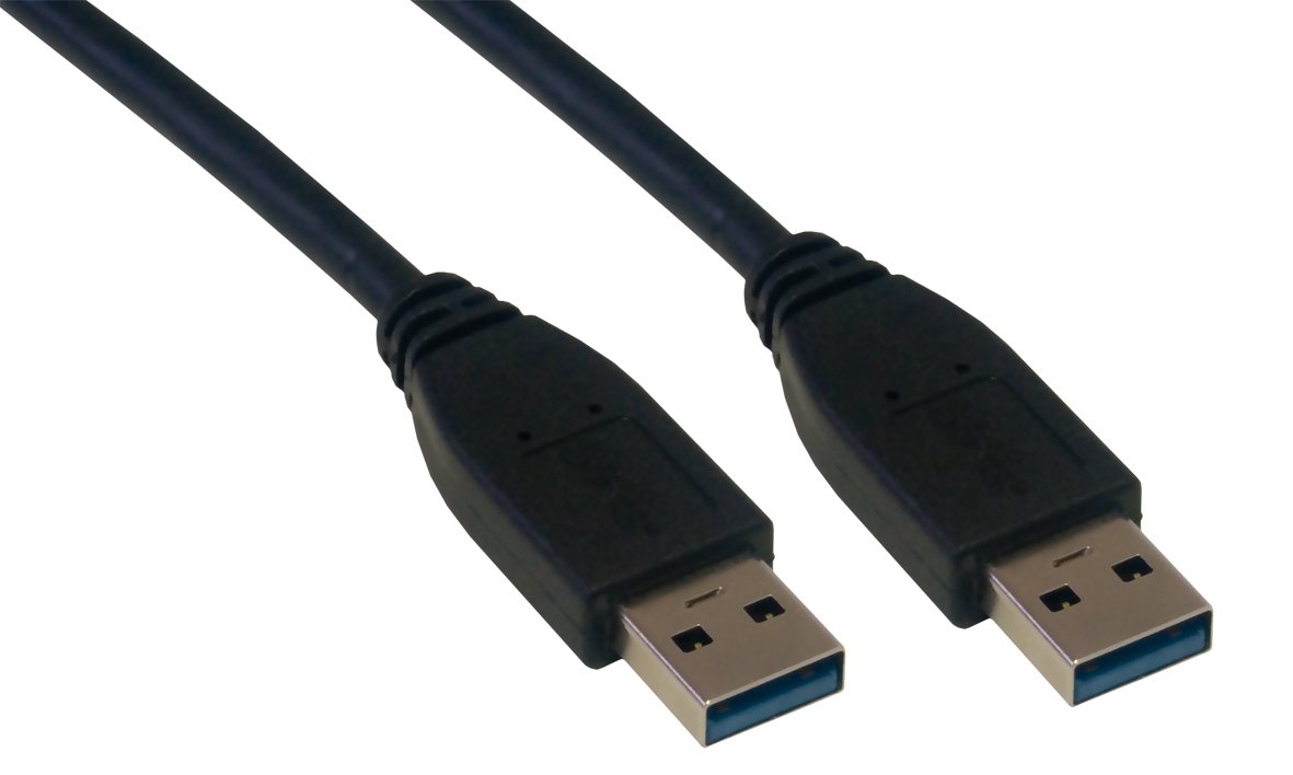 MCL 2m A/A Plug USB 3.0 Superspeed Cable - Black