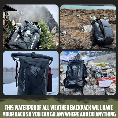 Bolsa seca impermeable FIELDCRAFT Wayfarer con cierre rolltop, mochila para actividades al aire libre como kayak, camping y pesca miniatura 5