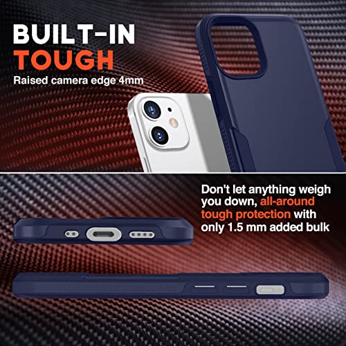 NTG Military Shockproof iPhone 12 Case [2 Layer Structure][Military Grade Anti-Drop] Hard Slim iPhone 12 Phone Case, Shockproof Protective Phone Case for iPhone 12 (6.1 inch), Rhodnite Cyan by NTG - Used condition - Image 6
