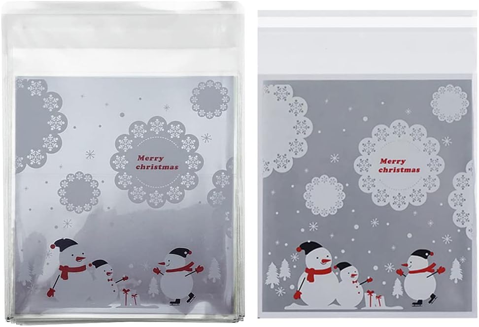 Silver Snowflake Cookie Bags Self Sealing Holiday Bahrain Ubuy