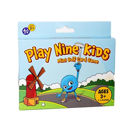 Play Nine Kids: Mini Golf Card Game – Learn And Match Numbers, Fun Math &Amp; Strategy Skills For Kids - Family Board Game – Easy To Learn, Educational Number Matching – 2-4 Players, Ages 3+