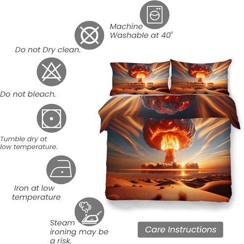 Housse couette en microfibre douce résistant froissage lit double 160x200