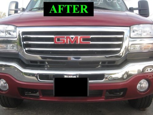 312 Motoring Fits Gmc Sierra 2003-2006 Chrome Grille Grill Kit 2004 2005 03 04 05 06 1500 2500 3500 Slt Sle Z71 Denali #TOP4