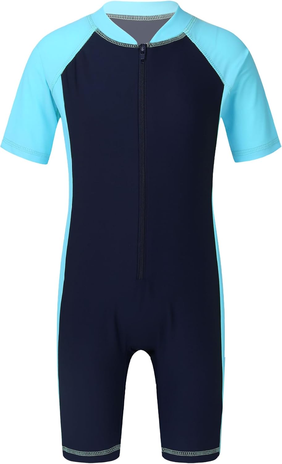 Lorilida Boys One Piece Rash Guard Swimsuit Short Sleeve Water Sport Bathing Suits UPF 50+ Sun Protection
