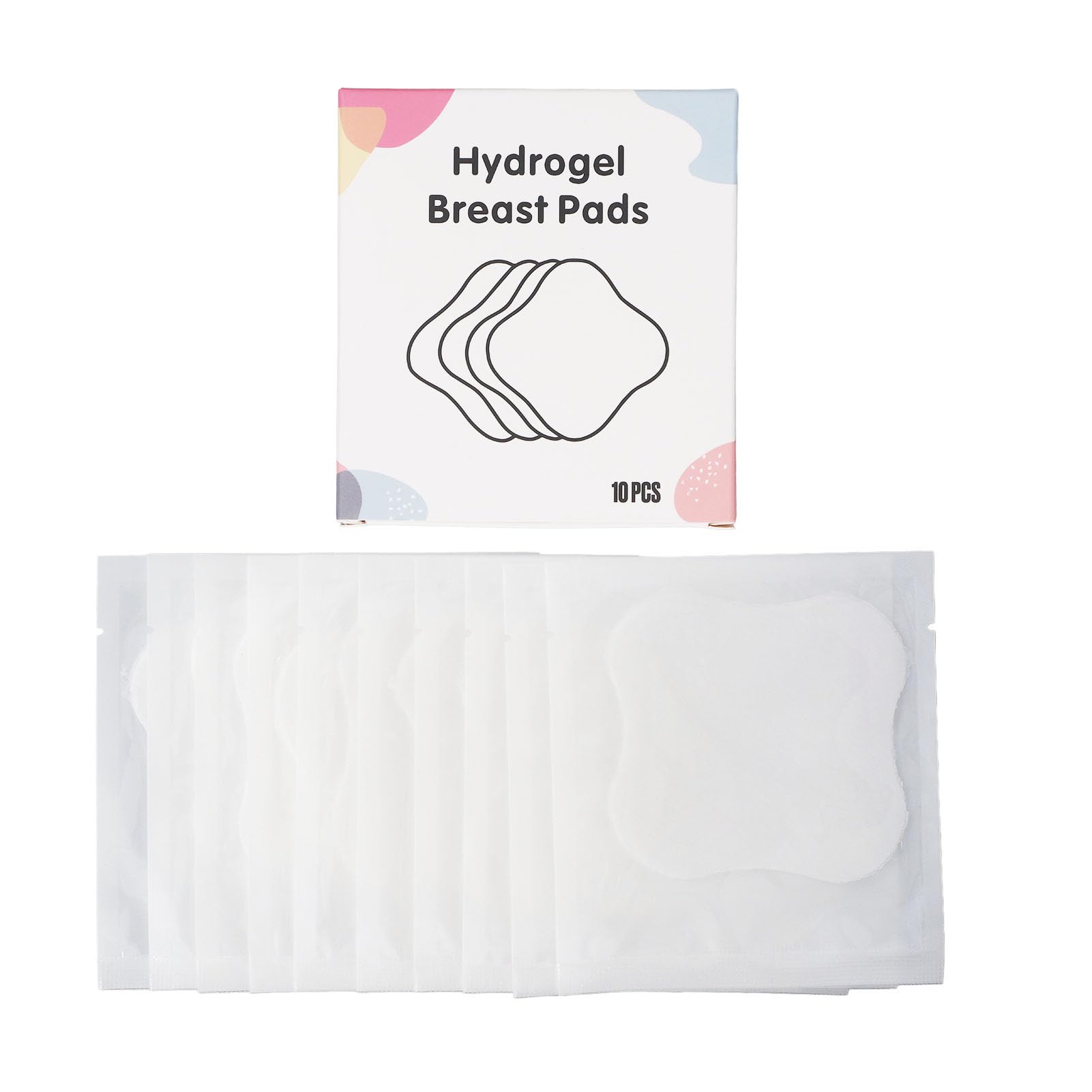 10Pcs Nipple Hydrogel Patches,Portable Chestfeeding Relief Nipple Patches Nipple Hydrogel Pads for Mothers