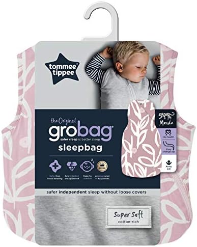 Tommee Tippee Baby Sleeping Bag, The Original Grobag Snuggle, Soft Bamboo-Rich Fabric, OEKO-TEX Approved Wadding, 3-9m, 2.5 Tog, Botanical