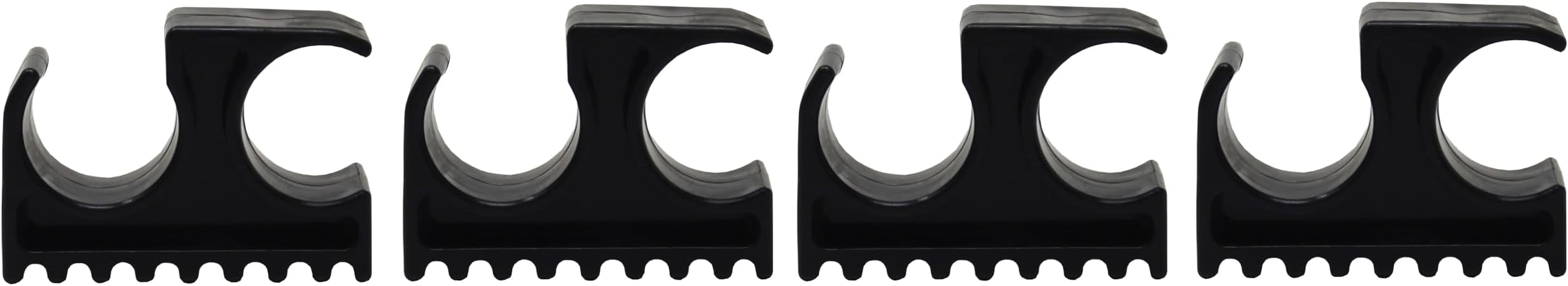 JSP Manufacturing Black Bimini Top Boat Pole Clips Holder for 7/8-inch Bimini Top Poles