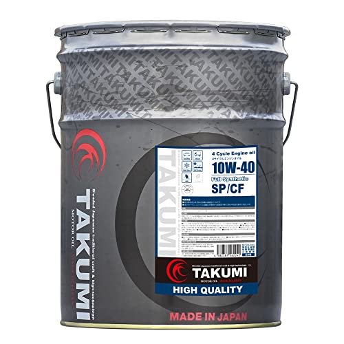 g*r様 新品未使用　TAKUMIモ―タ―オイル　スタンダード10w40 　20 TAKUMIモーターオイル 頭文字D エンジンオイル 10W-40 20L SP/CF