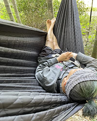 Image of Sunyear Camping Hammock 4 Season Quilted Winter Hammock- Cozy and Durable, Best for Cold Weather